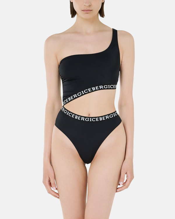 One shoulder logo cut-out one piece - Iceberg - Official Website