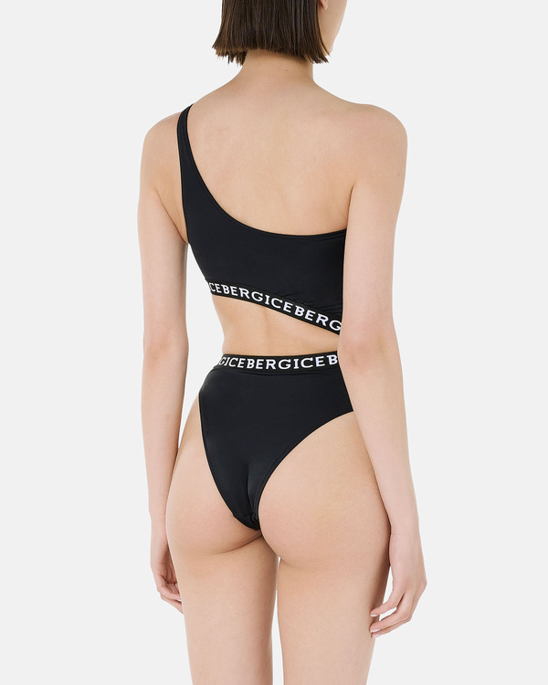 One shoulder logo cut-out one piece - Iceberg - Official Website