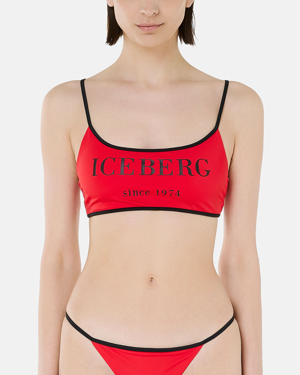 Red heritage logo bikini bra - Iceberg - Official Website