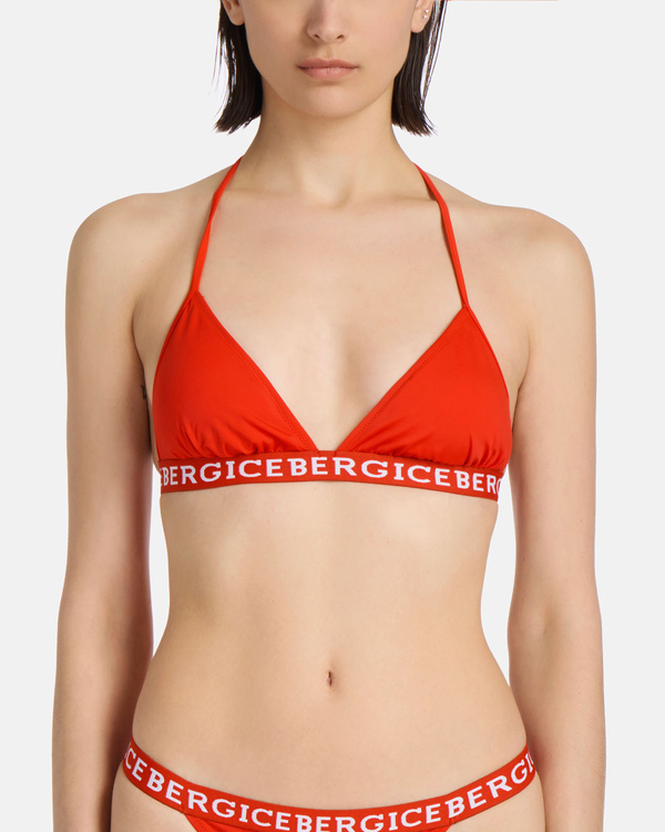 Institutional logo red bikini bra - Iceberg - Official Website