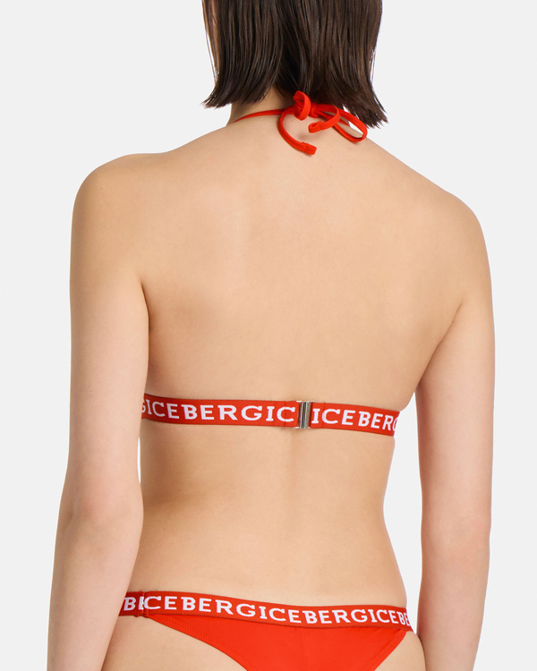 Institutional logo red bikini bra - Iceberg - Official Website