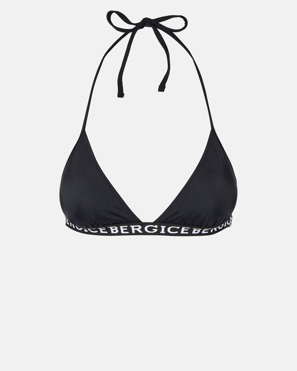Institutional logo black bikini bra - Iceberg - Official Website