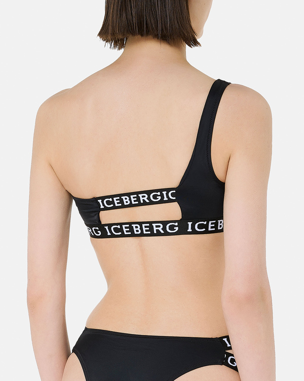 One shoulder logo bikini top - Iceberg - Official Website