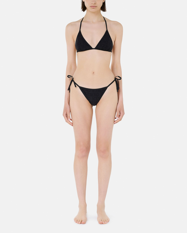 3D logo black triangle bikini bra - Iceberg - Official Website