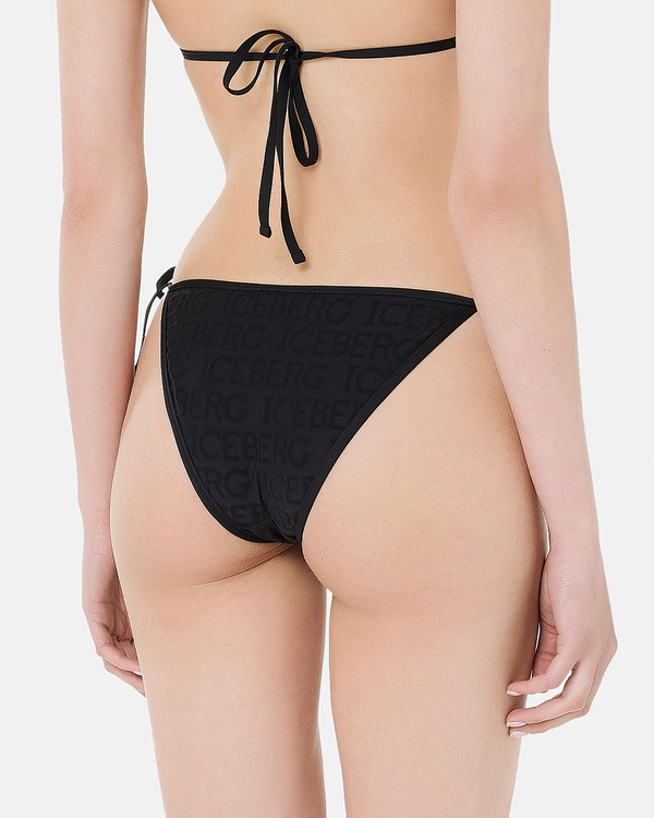 3D logo black bikini bottoms - Iceberg - Official Website