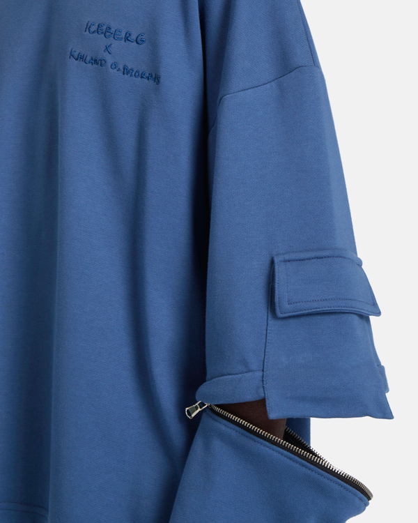Avio blue Kailand Morris sweatshirt - Iceberg - Official Website
