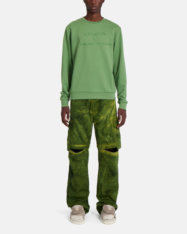 Olive green Kailand Morris sweatshirt - Iceberg - Official Website
