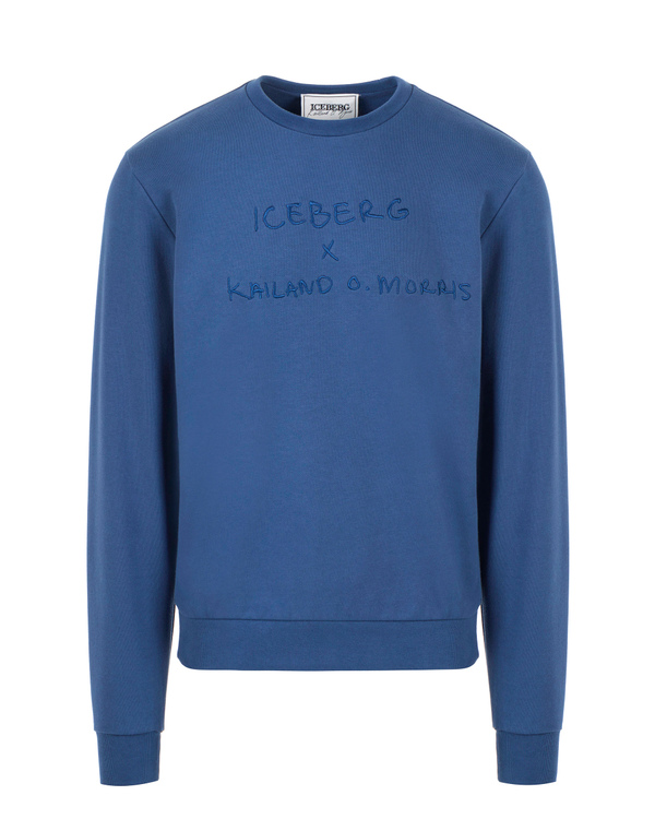 Avio blue Kailand Morris sweatshirt - Iceberg - Official Website
