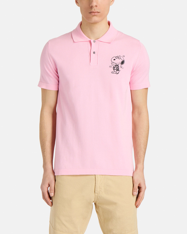 Pink Snoopy knit polo - Iceberg - Official Website