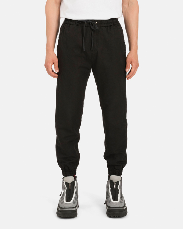 Linen and cotton jogging pants - Iceberg - Official Website