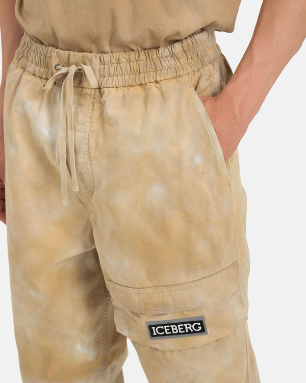 Sand Tie-Dye Cargo Pants - Iceberg - Official Website