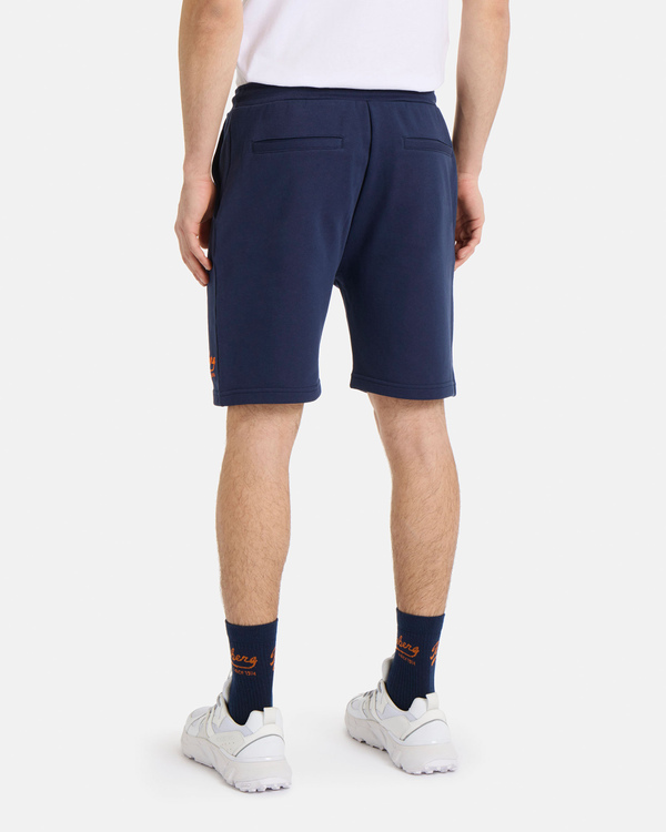 Baseball Logo Blue Jersey Shorts - Iceberg - Official Website