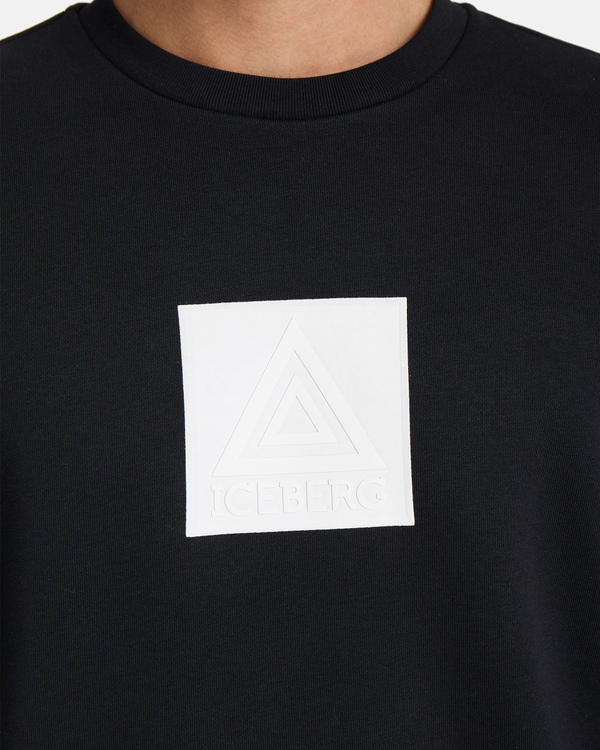Black triangle sweatshirt - Iceberg - Official Website