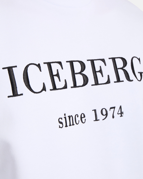 Heritage logo white sweatshirt - Iceberg - Official Website