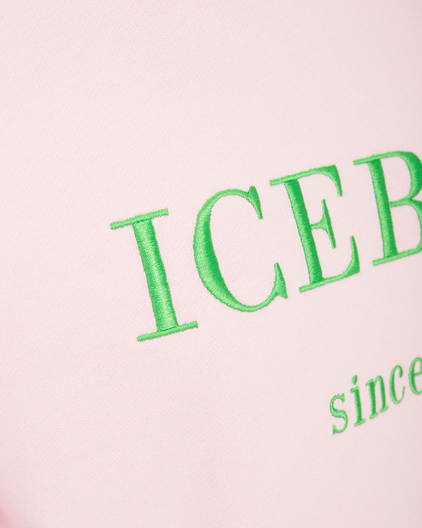 Felpa rosa logo heritage - Iceberg - Official Website
