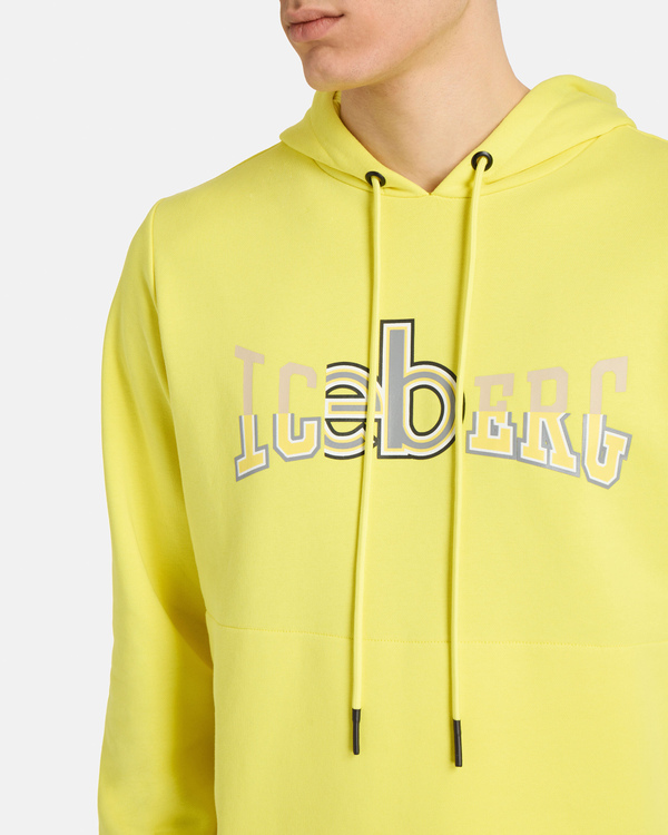 Hooded yellow sweatshirt - Iceberg - Official Website