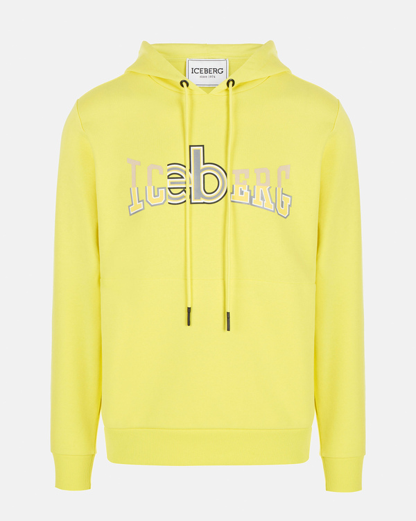 Hooded yellow sweatshirt - Iceberg - Official Website
