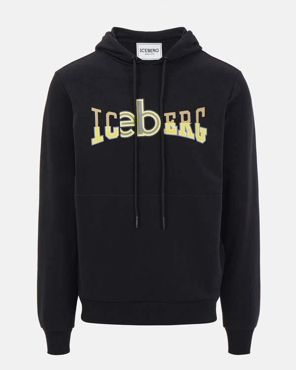 Hooded Black Sweatshirt - Iceberg - Official Website