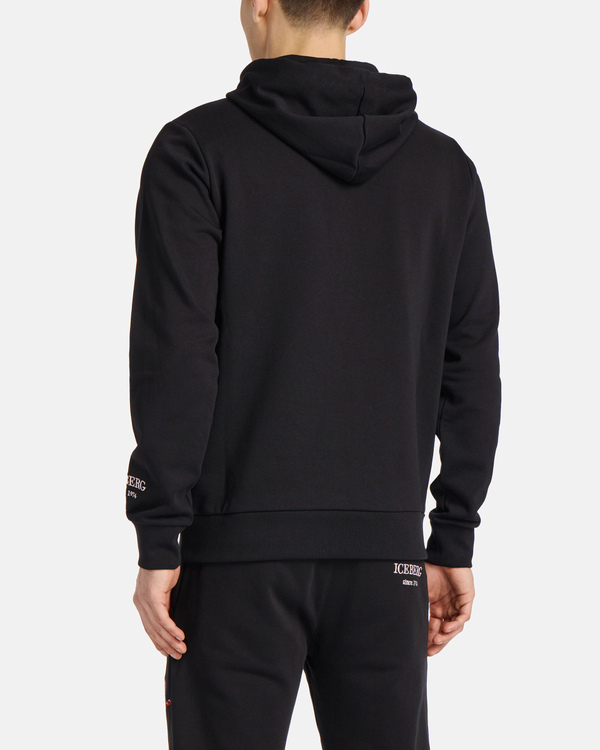 CNY Tiger hooded black sweatshirt - Iceberg - Official Website