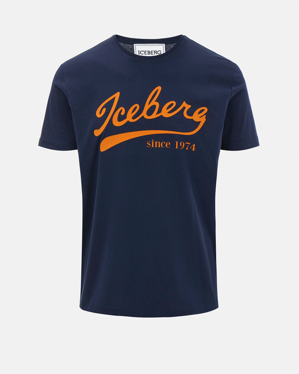 Blue baseball logo T-shirt - Iceberg - Official Website
