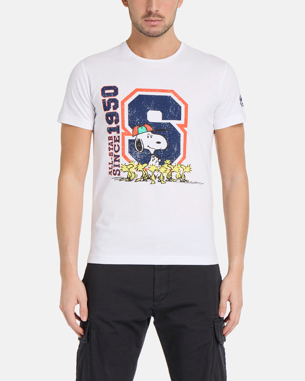 T-shirt Snoopy e Woodstock 1950 bianca - Iceberg - Official Website