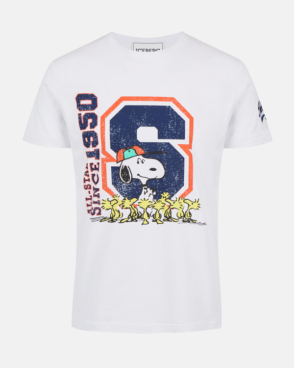 T-shirt Snoopy e Woodstock 1950 bianca - Iceberg - Official Website