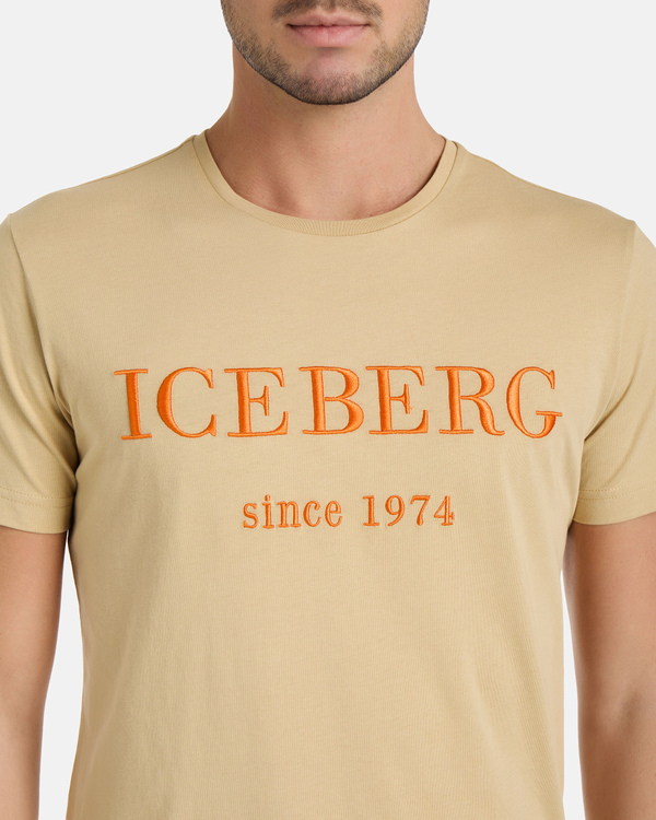 T-shirt sabbia logo heritage - Iceberg - Official Website