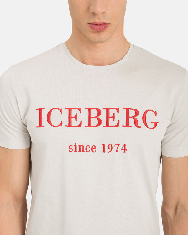 Heritage logo grey T-shirt - Iceberg - Official Website