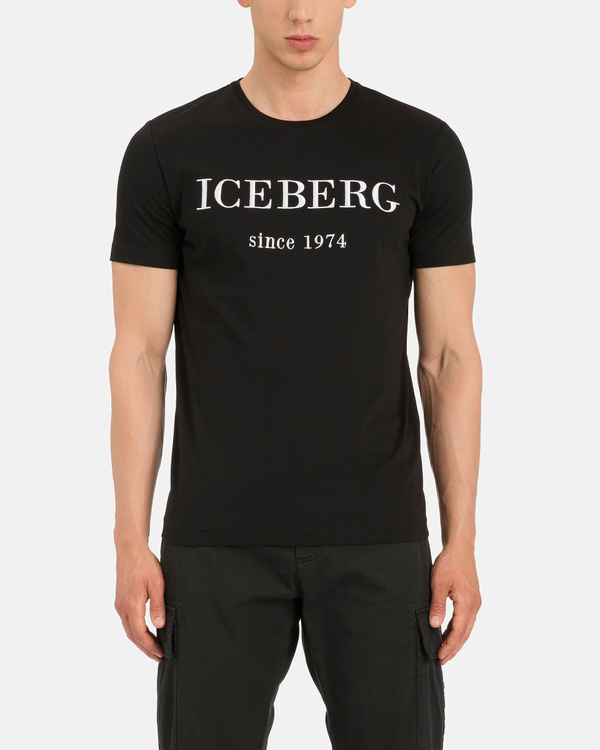 Heritage logo black T-shirt - Iceberg - Official Website