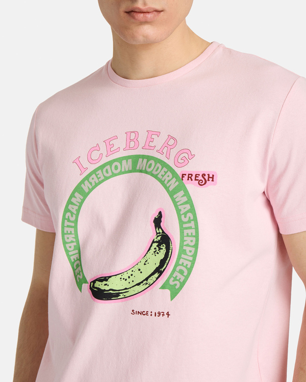 T-shirt rosa Banane - Iceberg - Official Website