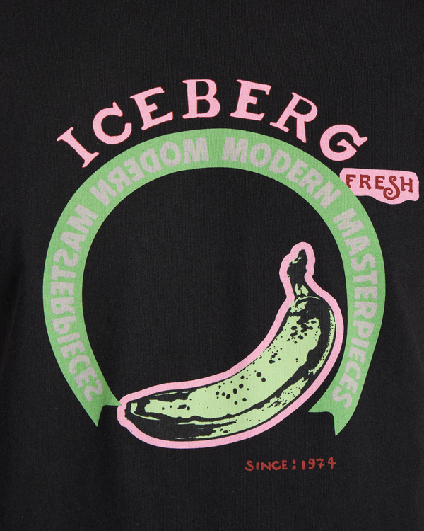 Black banana T-shirt - Iceberg - Official Website