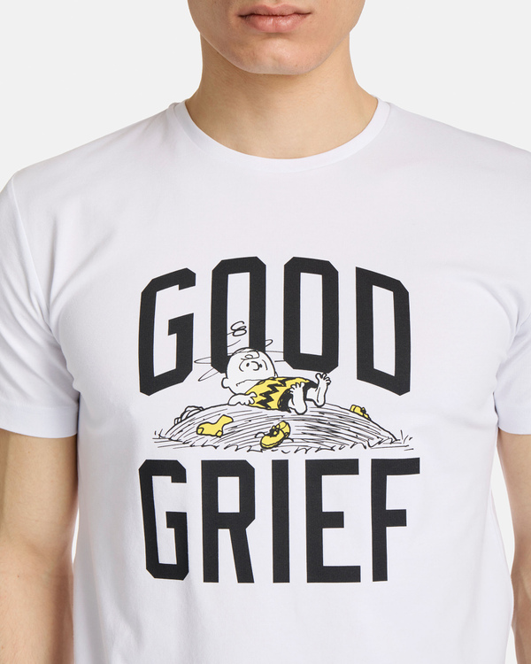 Charlie Brown Good Grief white t-shirt - Iceberg - Official Website