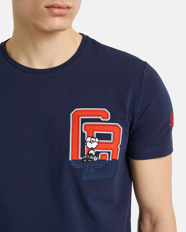 T-shirt logo CB Varsity blu - Iceberg - Official Website