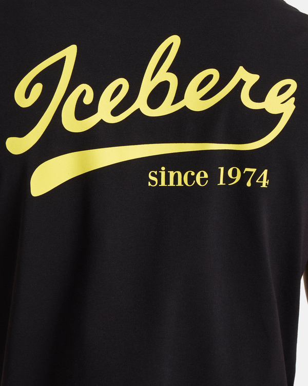 T-shirt nera Snoopy Peanuts - Iceberg - Official Website