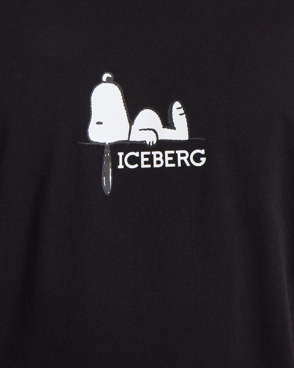 Black Snoopy Peanuts T-shirt - Iceberg - Official Website
