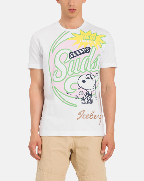 White Snoopy's Suds T-shirt - Iceberg - Official Website