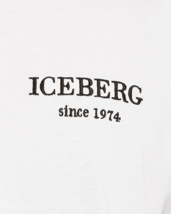 White T-shirt with heritage logo - Iceberg - Official Website