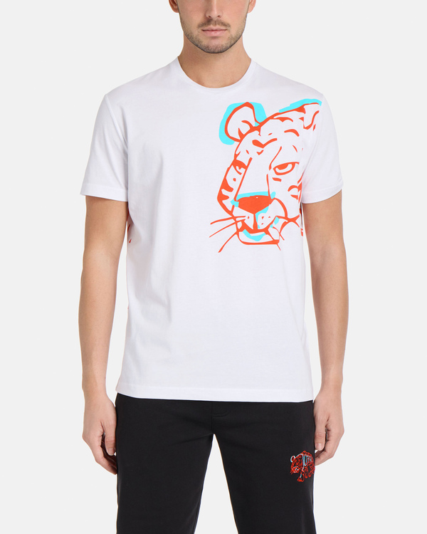 T-shirt bianca regular fit CNY Tigre - Iceberg - Official Website