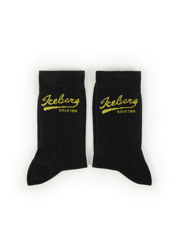 Black socks with Baseball logo - Iceberg - Official Website