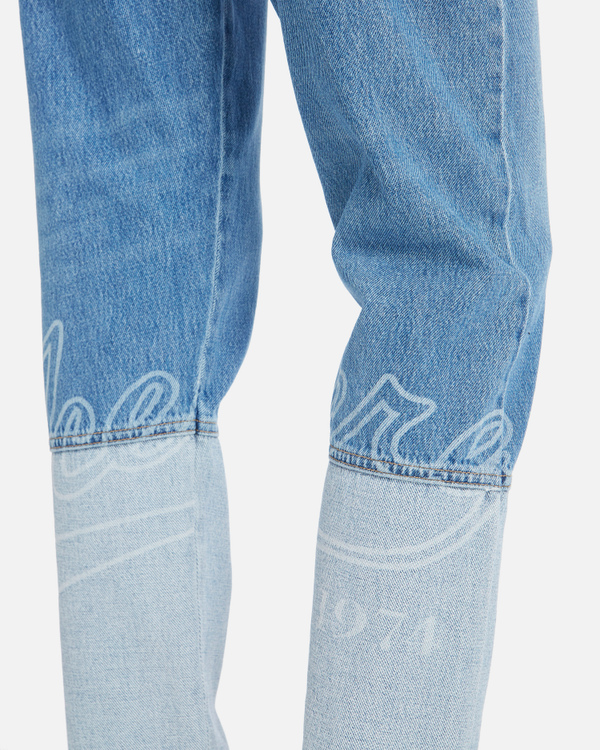 Baseball Logo Regular Fit Jeans - Iceberg - Official Website