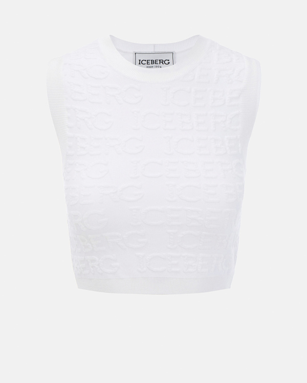 Tank top with 3D effect logo - Iceberg - Official Website