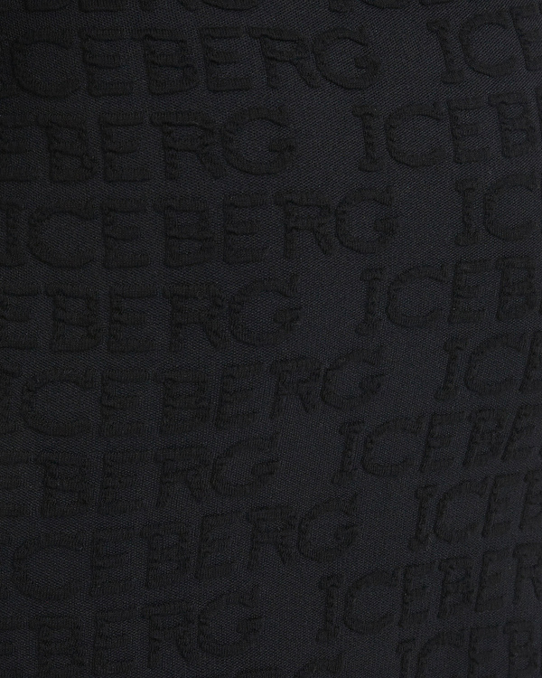 Black mini skirt with 3D effect logo - Iceberg - Official Website