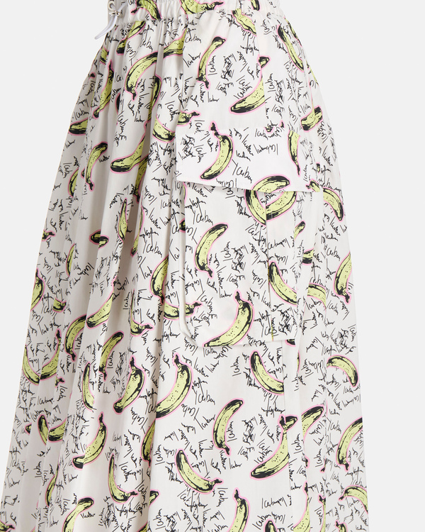 Wide skirt with banana print - Iceberg - Official Website