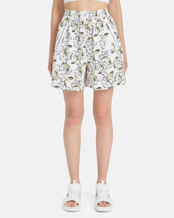 White banana print shorts - Iceberg - Official Website