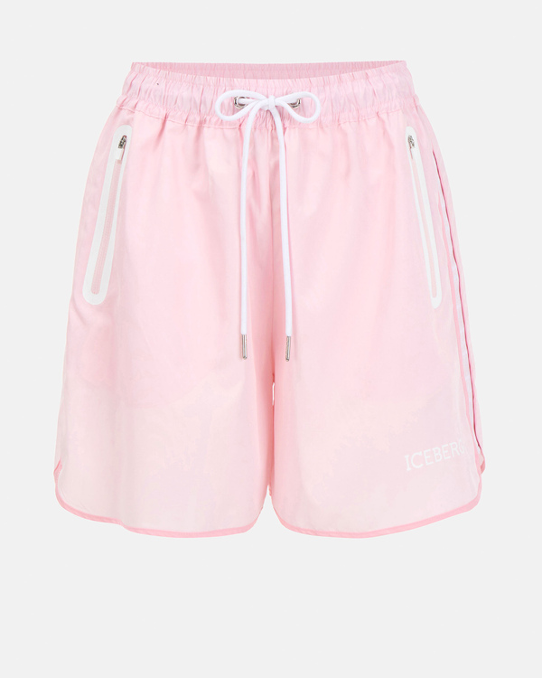 Pink Active shorts with logo - Iceberg - Official Website