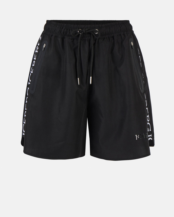 Black Active shorts with logo - Iceberg - Official Website