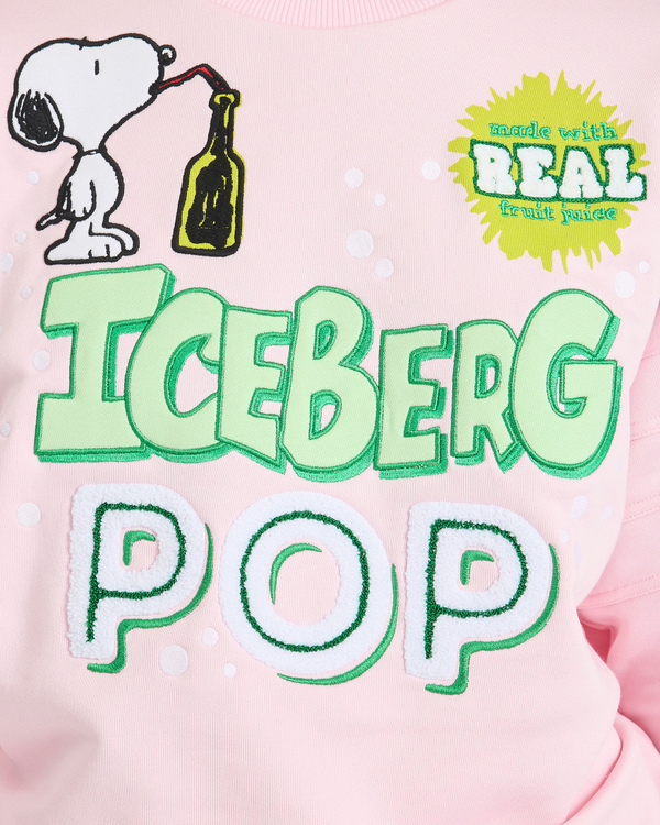 Felpa rosa Snoopy e Iceberg Pop - Iceberg - Official Website