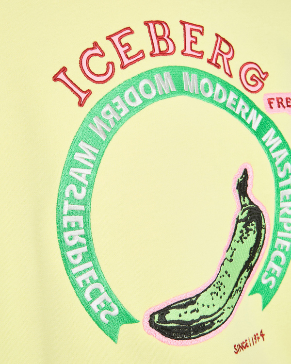 Felpa gialla motivo Banane - Iceberg - Official Website