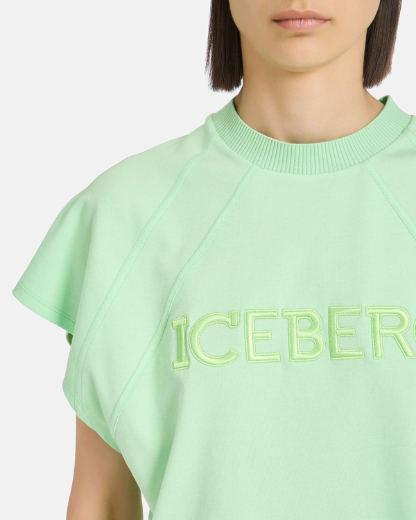 Green pop vibes cropped T-shirt - Iceberg - Official Website