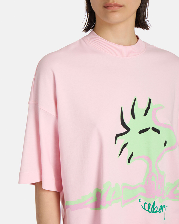 Woodstock pink cropped t-shirt - Iceberg - Official Website